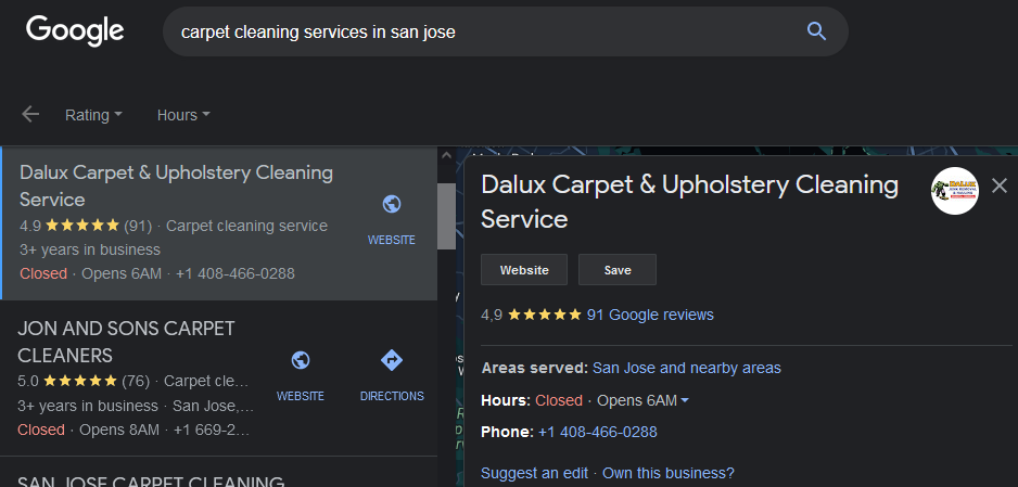 dalux carpet cleaning